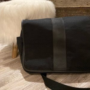 Black Coach laptop bag